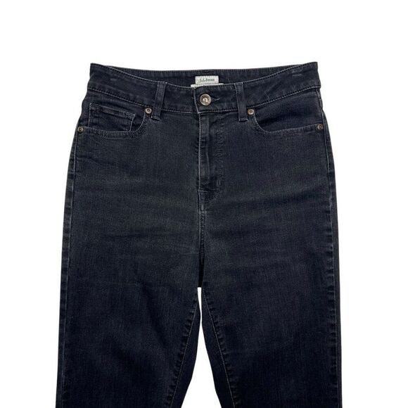 L.L. Bean Women's Size 8 Black Denim Classic Fit Jeans - Picture 3 of 11